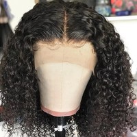 Perruques bouclées profondes en gros pour femmes noires, cheveux vierges brésiliens bruts doublement étirés, perruque frontale en dentelle HD 13x4 pré-épilée avec baby hair