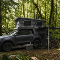 Camper de camion à toit rigide, alimenté par énergie solaire, avec batterie au lithium, coulissant, hors réseau