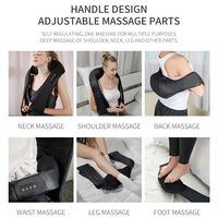 Masseur de nuque et d'épaules chauffant électrique, coussin de massage pour la relaxation des muscles du cou, des épaules et du dos, pour la maison et la voiture