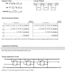 Worldsemis WS2812C Petite version actuelle WS2812C 8bit 256 gris 3.3V-5.5V 5mA * 3 WS2812C Puce IC - Product Image 6