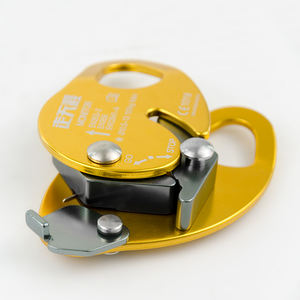 Alpinismo in lega di alluminio auto frenante arrampicata su roccia di salvataggio fune di sicurezza discensore per protezione anticacaduta - Product Image 3