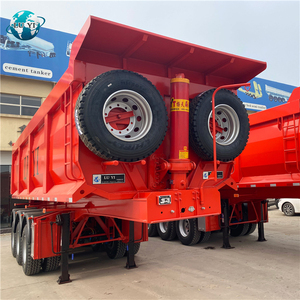 Vente directe usine – Fabriqué en Chine – <span class=keywords><strong>Semi</strong></span>-<span class=keywords><strong>remorque</strong></span> benne basculante arrière robuste 3 essieux 60 tonnes pour l'Afrique - Product Image 3