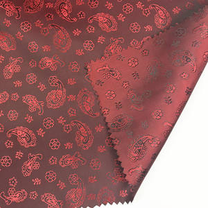 热卖小佩斯利提花锦缎衬里面料涤纶粘胶材料高品质西装衬里面料 - Product Image 6