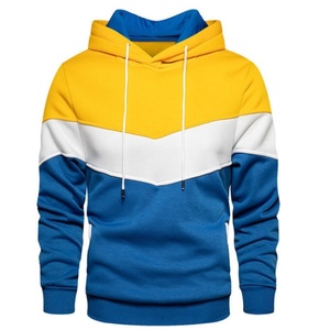 Sweat-shirts à capuche pour hommes, vêtements décontractés, pull-over, logo personnalisé OEM, 100% coton, imprimé, sweat-shirt à capuche trois tons - Product Image 5