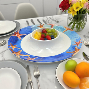 Fashion Life piring melamin plastik ringan, peralatan makan aman untuk diet makanan sarapan telur - Product Image 5