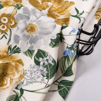 Tissu tricoté extensible en soie de lait 100D imprimé numériquement sur mesure, léger, antistatique, respirant, motifs géométriques abstraits à pois pour canapé