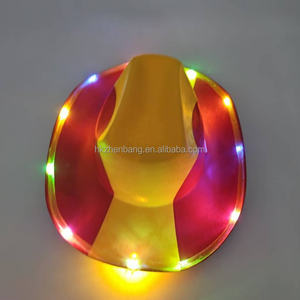 Sombrero de Vaquero LED con Diseño de Bandera Personalizado para Carnaval, Eventos Deportivos y Festivales - Product Image 5