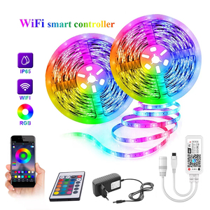 Lampu <span class=keywords><strong>Led</strong></span> Strip <span class=keywords><strong>Led</strong></span> Lampu Luar Ruangan Warna-warni 60Led Kontrol <span class=keywords><strong>Wifi</strong></span> Smd Pintar 12V 5M Fleksibel 10M Tahan Air <span class=keywords><strong>5050</strong></span> Tiongkok <span class=keywords><strong>Rgb</strong></span> - Product Image 2