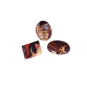 Cabujón Ovalado de Jaspe Multicolor Natural al por Mayor, Gema Semipreciosa Suelta para Suministros de Joyería - Product Image 1