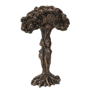 Reçine Wicca ağacı üçlü ay kızlık anne Crone tanrıça heykelleri - Product Image 3