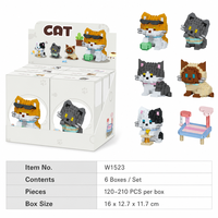 Set de Bloques de Construcción Micro 6 en 1 Personalizado, Serie Personalizada, Juguete STEM, Kit de Modelo de Ladrillos para Decoración del Hogar y Regalo
