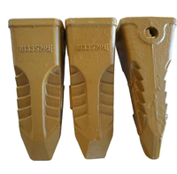 Dents de godet d'excavatrice SAR/TIG 1U3352RE E320 de remplacement, en acier allié T1/T2, dureté 48-53HRC, résistance aux chocs 17-21J, garantie 1 an, excellent rapport qualité-prix