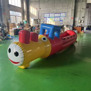 JUNAO Accessori per Eventi Sportivi Divertenti - Corpo Gonfiabile Treno <span class=keywords><strong>Thomas</strong></span> - PVC per Aula di Scuola Materna Smart, Facile da Montare, Espansione per Team Building - Product Image 3