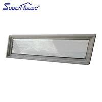 Fenêtre fixe en verre trempé en alliage d'aluminium de haute qualité, personnalisée avec des fonctions de réduction du bruit et d'étanchéité