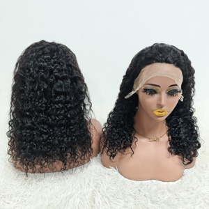 Promotion Letsfly 41,3$ Perruques Lace Frontal Water Wave 18 pouces 13x4 100% Cheveux Humains 180% Densité 9A Cheveux Naturels Vente en Gros 180 grammes - Product Image 1