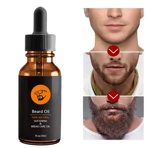 Aceite esencial de crecimiento de cuidado de barba personalizado privado aceite de barba orgánico natural para hombres