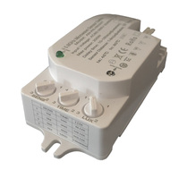 Détecteur de mouvement à micro-ondes 5,8 GHz AC85-265V 300W avec capteur LED et réglage LUX TIME SENS