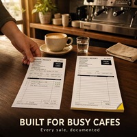 Formulaires de factures personnalisées autocopiantes NCR, carnets de reçus avec numérotation personnalisée, tickets commerciaux, formulaires duplicata, livres d'impression en 2 exemplaires