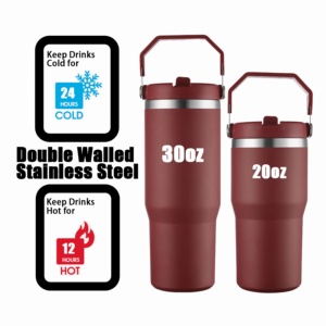 Wholesale Bulk Custom 20oz 30oz Stainless Steel for <strong>Stanley</strong> Tumblers Insulated Hot &amp; Cold Water Cup Straw for Hot Cold Beverages - Product Image 4