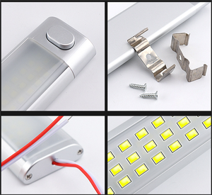 Lampe dôme de plafond 12V/24V avec interrupteur pour <span class=keywords><strong>remorque</strong></span> fermée camion RV voiture camion camping-car bateau caravane armoire luminaire intérieur - Product Image 4