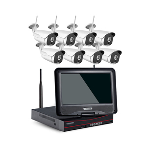 Kit Kamera Cctv 1080P Kustom, Sistem Kamera Cctv 8 Saluran Nrv Poe Penglihatan Siang & Malam Ip65 - Product Image 1
