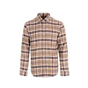 Commercio all'ingrosso OEM uomo personalizzato comodo Casual autunno Check camicia di flanella a quadri <span class=keywords><strong>rosso</strong></span> Plus Size cotone 100% per gli uomini - Product Image 4