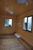 Cabane en bois préfabriquée, mini-maison, camping-car, caravane, maison mobile sur roues