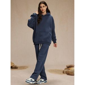 Sudadera con capucha para hombre Keepsowing, extragrande, de felpa gruesa, estilo streetwear, con bolsillo, anti-bolitas, con efecto lavado ácido - Product Image 6