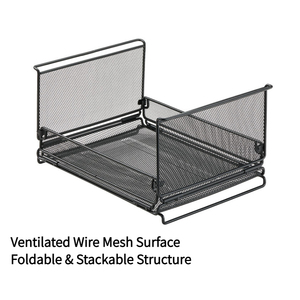 Panier de rangement pliable Campingmoon - Conteneur en treillis métallique durable |   Organisateur pliable pour le camping, la randonnée et les pique-niques - Product Image 1