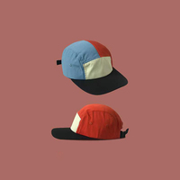 Casquette de camping et de course personnalisable en nylon recyclé, imperméable, séchage rapide, 5 panneaux, vierge