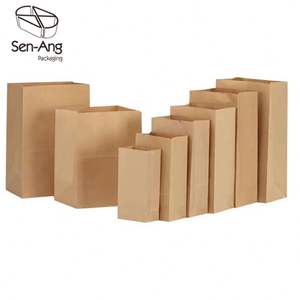 SenAng07 Bolsas de Papel con Asas de Venta Caliente, Fabricación Personalizada con Logotipo, Bolsa de Papel Kraft para Alimentos - Product Image 2