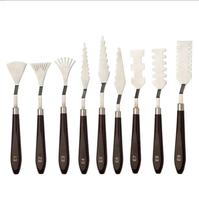 Kit professionnel de couteaux à palette pour peinture à l'huile et acrylique, grattoir métallique pour texture sable de quartz, fournitures d'art