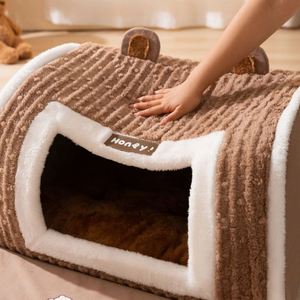 Custom Modern Solid Pattern Luxury Pet House & Dog/<b>Cat</b> Bed with Washable Cover Orthopaedic Design <b>for</b> All Seasons - Product Image 6