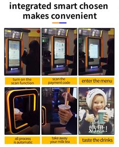 Distributeur automatique de bubble tea intelligent Iplaysmart, bras robotique à six axes, options de paiement multiples, écran tactile de 22 pouces - Product Image 6