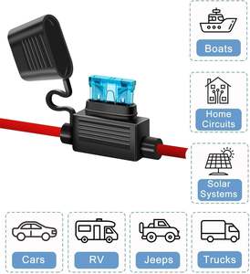 Portafusibles <span class=keywords><strong>de</strong></span> cuchilla ATO/ATC en línea <span class=keywords><strong>de</strong></span> 14 AWG con arnés <span class=keywords><strong>de</strong></span> cableado, portafusibles <span class=keywords><strong>de</strong></span> coche impermeable <span class=keywords><strong>de</strong></span> <span class=keywords><strong>calibre</strong></span> 14 <span class=keywords><strong>de</strong></span> repuesto con tapa - Product Image 6