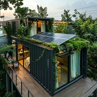 Maison Modulaire Préfabriquée Démontable en Conteneur – Écologique, Respirante, Design Moderne – Hôtel, Salon, Cabanes de Vacances