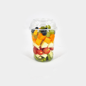Vasos de Plástico de 24oz con Logotipo Personalizado, Recipientes para Llevar, para Helados, Ensaladas, Postres, Frutas, Acai Bowls, con Tapa de Domo - Product Image 2