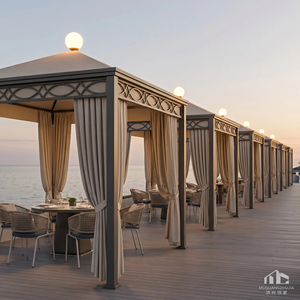 <span class=keywords><strong>Pergola</strong></span> Modulaire de Luxe en Aluminium, Écologique, Imperméable et Durable, avec Revêtement Poudré, Grande Gazebo Métallique pour Jardin - Product Image 6