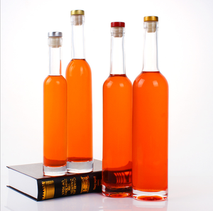 El fabricante de China más vendido de lujo 375ml 500ml 750ml vino de vidrio transparente para botellas de champán corcho de madera cuello largo botella vacía - Product Image 5