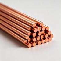 Barre ronde en cuivre pur C1100 de 8 mm de diamètre, 99,9 % de cuivre, barre de cuivre de 2 mm, 3 mm, 6 mm, 16 mm, tige de terre en cuivre