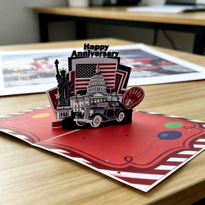 3D Pop-Up Card Us Anniversary Greeting Card <b>Paper</b> Modern Birthday Gift - Product Image 3