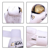 Gants de boxe et d'arts martiaux personnalisés 6oz 8oz 10oz 12oz en cuir PU confortable pour la compétition et l'entraînement Sanda
