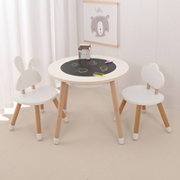 Meubles en bois pour enfants de style nordique, table de jeu sensoriel avec planche double face, table d'activités 3 en 1 pour les tout-petits
