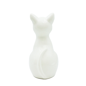 Urns için toptan el yapımı <span class=keywords><strong>pet</strong></span> özel zanaat yüksek kaliteli seramik beyaz kedi sake mation kremasyon <span class=keywords><strong>urn</strong></span> - Product Image 5