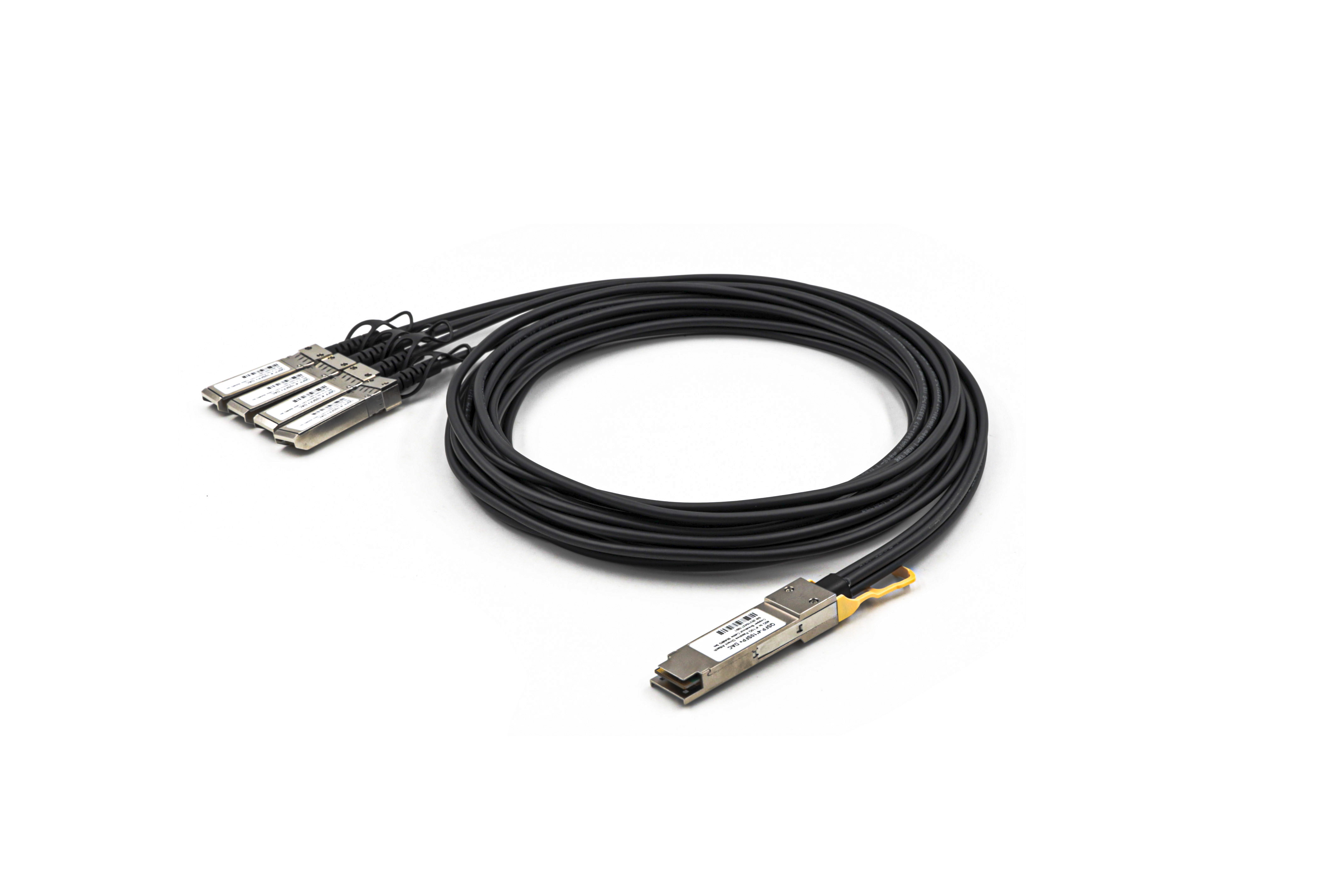 40g Qsfp-4x10g Sfp Copper Dac Cable Twinax Passive Direct Attach 5m 30awg