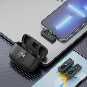 J50 Nhỏ Gọn Chuyên Nghiệp Không Dây Lavalier Microphone 2-Trong 1 Tiếng Ồn Hủy Bỏ Ghi Âm Sân Khấu Video Live Streaming iPhone - Product Image 2