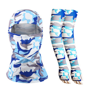 Manchons de protection solaire en soie glacée pour le cyclisme, masque facial anti-UV, équipement de sport d'été unisexe - Product Image 4