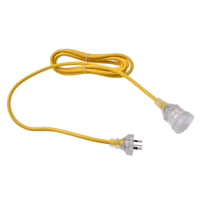 SAA-Zulassung 10A 15A 250V Australien 3-poliger Stecker mit wasserdichtem Verlängerung kabel für Stecker und Buchse