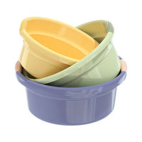 Bassine en plastique extra épaisse et profonde pour usage domestique, dortoirs étudiants, lavage de légumes et linge de bébé