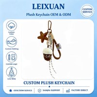 Porte-clés en peluche Melard personnalisé, design anime, durable, pour sac, pendentif étoile nuage, petite poupée, décoration de sac à dos, cadeau, vente en gros